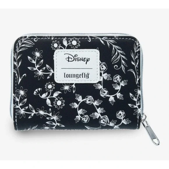 NWT Loungefly Disney Alice In Wonderland Florals Black & White Wallet Abstract‎ - Picture 3 of 5
